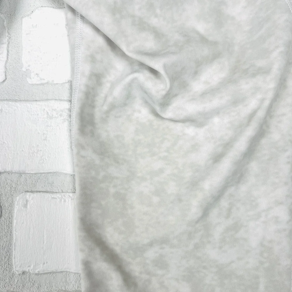 Athletic High Rise Cropped Leggings Grey White Marble Print‎ with Pockets